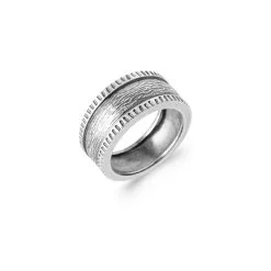 Descours 1893 Bague En Argent Rhodié