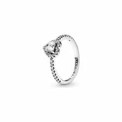 Bague Pandora Timeless Cœur élevé En Argent Et Oxyde De Zirconium, Taille 56