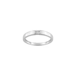 Descours 1893 Bague En Or Blanc Et Diamant, 0.03ct
