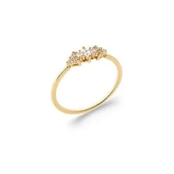 Descours 1893 Bague En Plaqué Or Et Oxyde De Zirconium