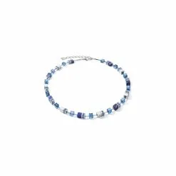 Coeur De Lion Collier Cœur De Lion En Acier, Hématites, Cristaux Et Strass