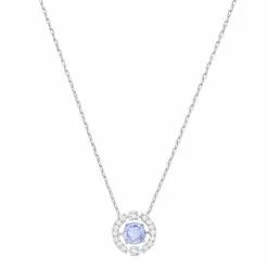 Collier Swarovski Sparkling Dance Round En Cristaux Swarovski Et Métal Rhodié