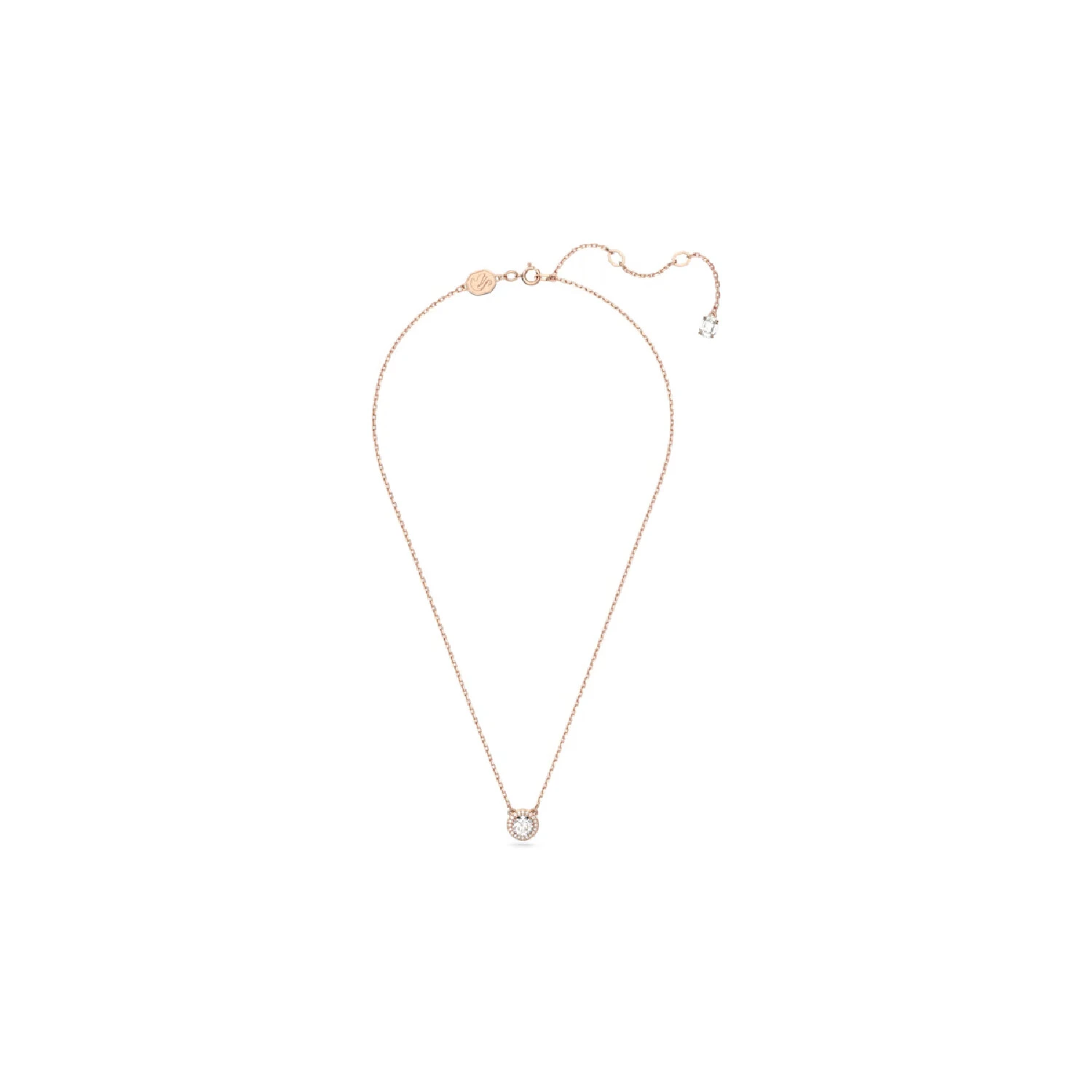 Pendentif Swarovski Constella En Métal Doré Rose Et Cristaux Swarovski