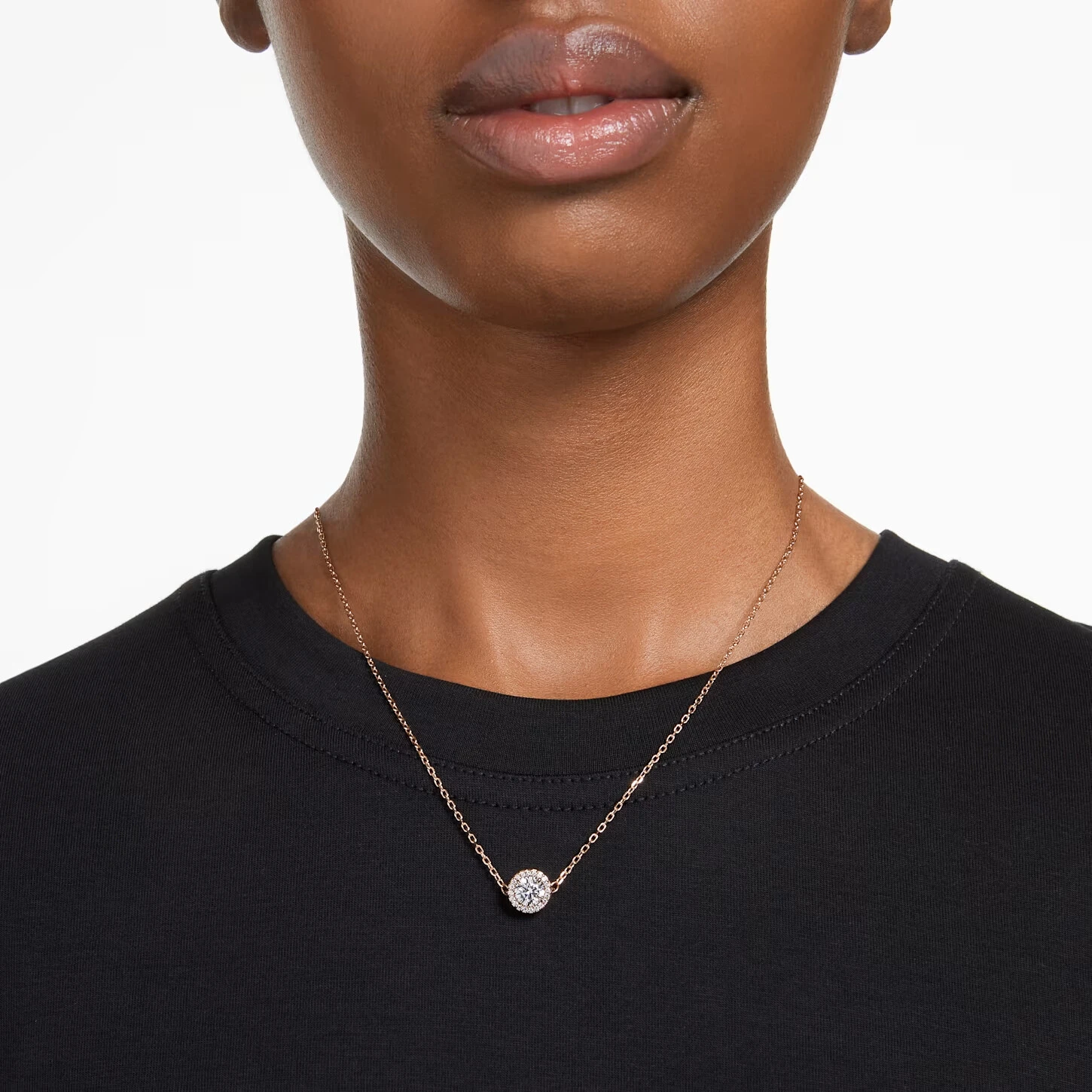 Pendentif Swarovski Constella En Métal Doré Rose Et Cristaux Swarovski – Image 3