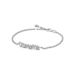 Bracelet Pandora Chaîne Cœurs Infinis Scintillants En Argent, 16cm