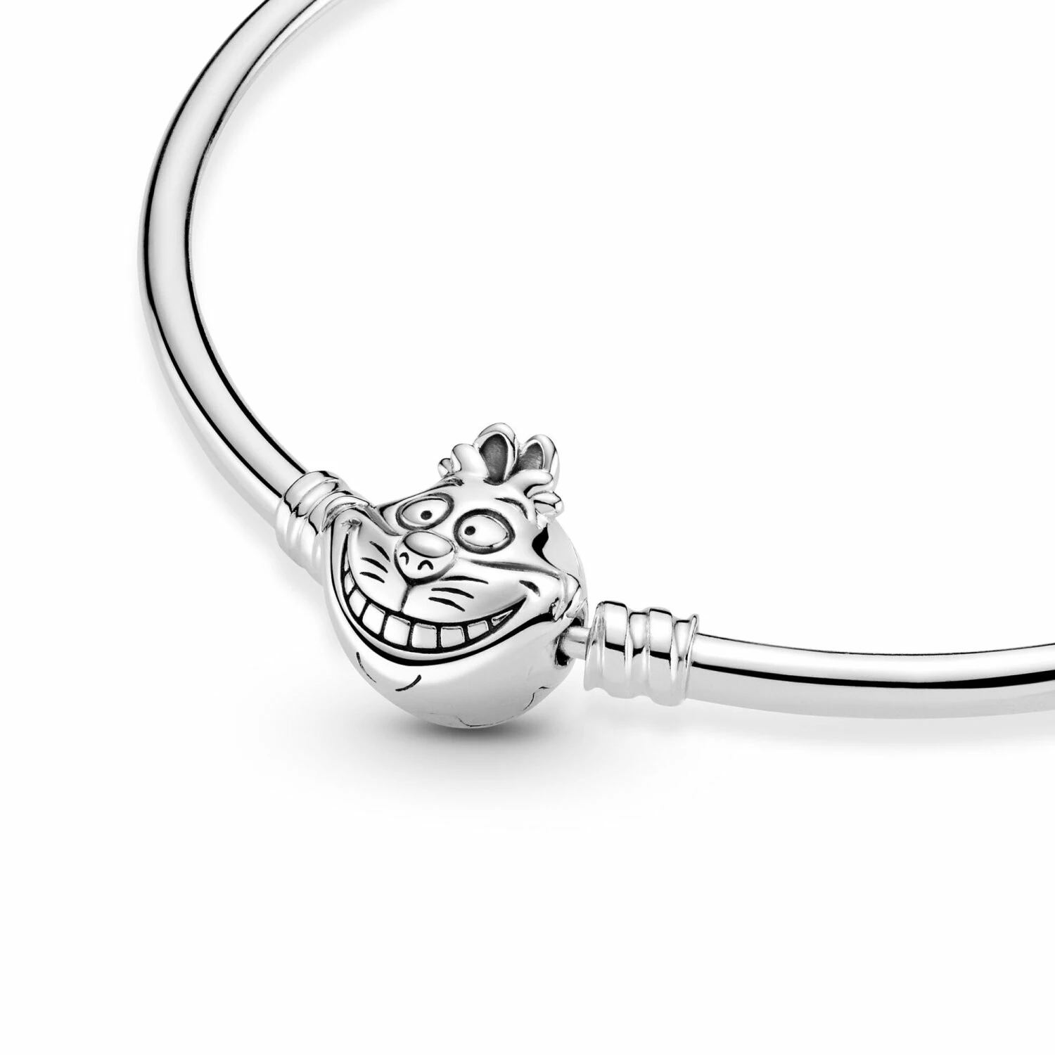 Bracelet Jonc Disney X Pandora Disney Alice Au Pays Des Merveilles Fermoir Chat Du Cheshire Moment En Argent, 17 Cm – Image 2
