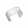 Bracelet Manchette Les Georgettes Les Essentielles Perroquet Argenté, 25mm