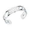 Bracelet Manchette Les Georgettes Les Essentielles Nénuphar Argenté, 14mm