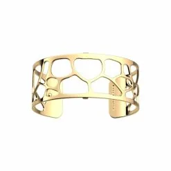 Bracelet Manchette Les Georgettes Les Essentielles Léopard Doré, 25mm