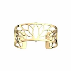 Bracelet Manchette Les Georgettes Les Essentielles Lotus Doré, 25mm