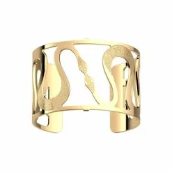 Bracelet Manchette Les Georgettes Les Essentielles Mehen, Finition Dorée, 40mm
