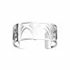 Bracelet Manchette Les Georgettes Les Essentielles Amulette, Finition Argentée, 25mm