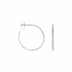 Boucles D'oreilles Créoles Saunier Garance En Argent