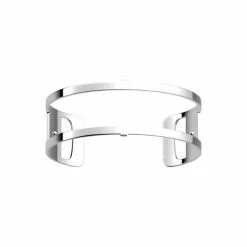 Bracelet Manchette Les Georgettes Les Essentielles + Pure, Finition Argentée, 25mm
