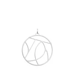 Pendentif Les Georgettes Les Essentielles Valse, Finition Argentée, 45mm