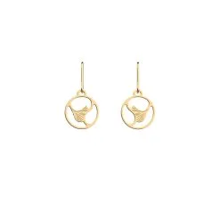 Boucles D'oreilles Dormeuses Les Georgettes Les Essentielles Flamenco, Finition Dorée, 16mm