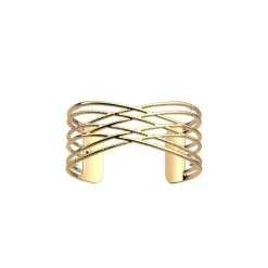 Bracelet Manchette Les Georgettes Les Créatives Bronzette, Finition Dorée, 25mm