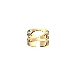 Bague Les Georgettes Les Essentielles Wavy, Finition Dorée, Taille 52
