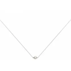 Descours 1893 Collier En Argent Et Perle D'eau Douce