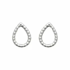 Descours 1893 Boucles D'oreilles En Argent Rhodié