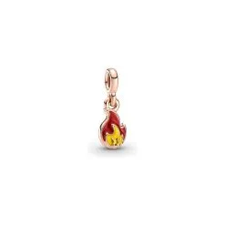 Pendentif Pandora Me Flamme En Métal Doré Rose