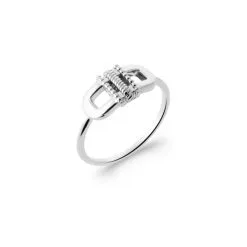 Descours 1893 Bague En Argent Rhodié