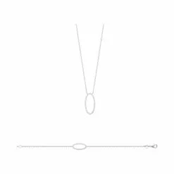 Descours 1893 Bracelet En Argent Rhodié Et Oxydes De Zirconium, 18cm