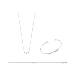 Descours 1893 Bracelet En Argent Rhodié Et Oxyde De Zirconium