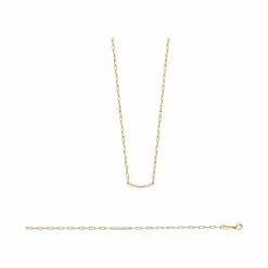 Descours 1893 Bracelet En Plaqué Or Et Oxydes De Zirconium, 18cm