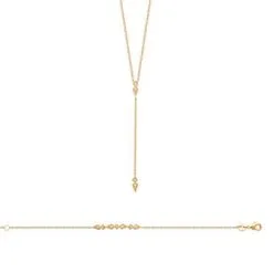 Descours 1893 Bracelet En Plaqué Or Et Oxyde De Zirconium, 18cm