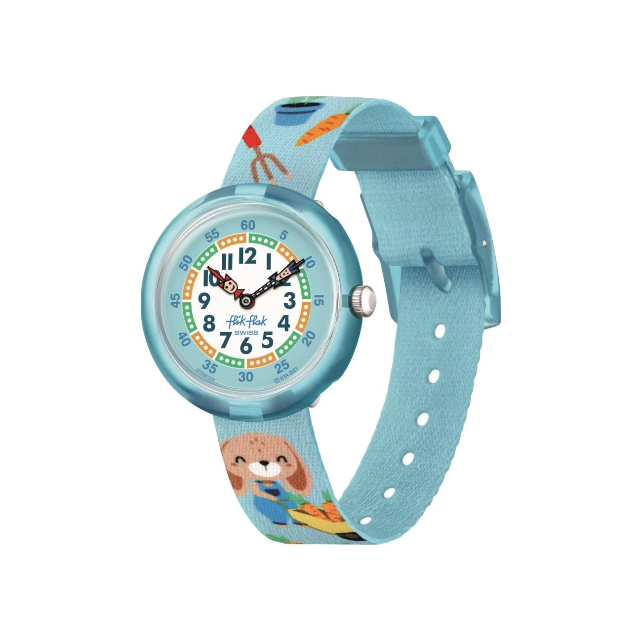 Montre Flik Flak Garden Fiesta Carrot Party