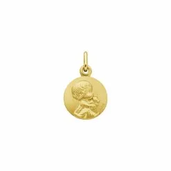 Médaille Augis Au Doudou Les Loupiots En Or Jaune, 14mm