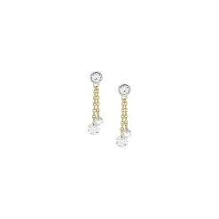 Boucles D'oreilles Fossil Shine Bright En Laiton