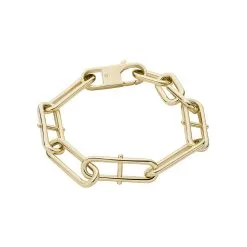 Bracelet Fossil D Link En Métal Doré