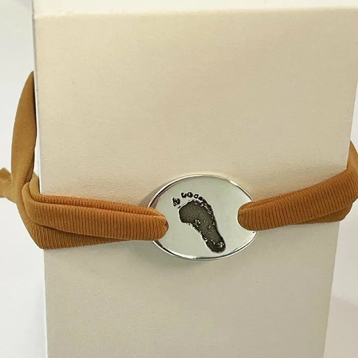 Kyoi Bracelet Petit Galet Lycra En Argent