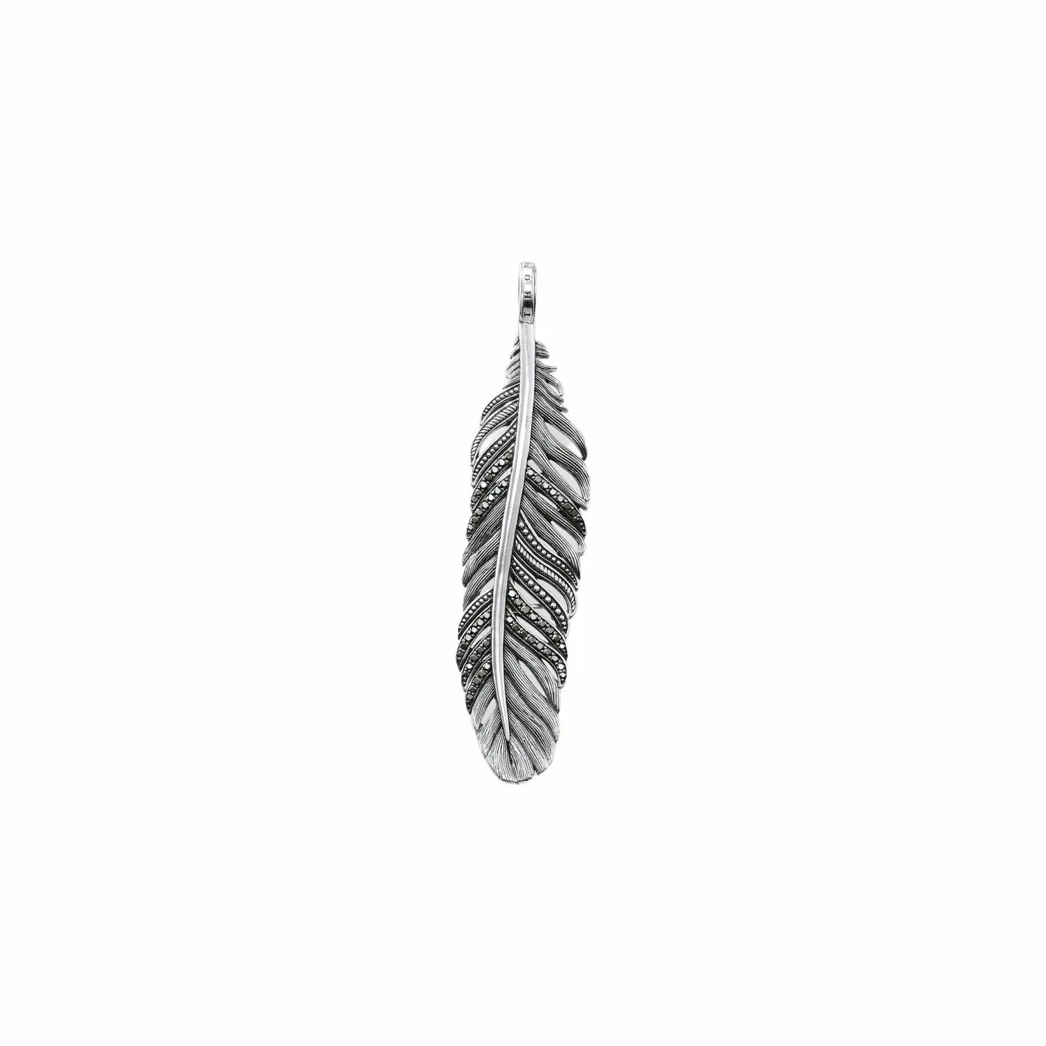 Pendentif Thomas Sabo Plume En Argent Et Oxyde De Zirconium